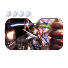 Load image into Gallery viewer, Eren and Mikasa  Car Sunshade
