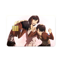 Load image into Gallery viewer, Eren Jäger,Mikasa Ackerman and Carla Yeager  Credit Card Skins (4-in-1 Pack)
