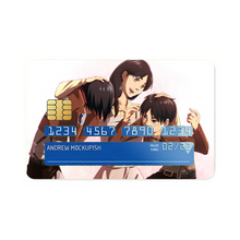 Load image into Gallery viewer, Eren Jäger,Mikasa Ackerman and Carla Yeager  Credit Card Skins (4-in-1 Pack)
