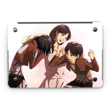 Load image into Gallery viewer, Eren Jäger,Mikasa Ackerman and Carla Yeager  Macbook Skin

