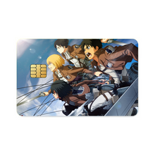Load image into Gallery viewer, Eren,Mikasa,Armin and Levi  Credit Card Skins (4-in-1 Pack)
