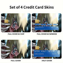 Load image into Gallery viewer, Eren Yeager and Annie Leonhart (Titan)  Credit Card Skins (4-in-1 Pack)
