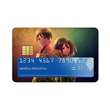 Load image into Gallery viewer, Eren Yeager and Mikasa Ackerman  Credit Card Skins (4-in-1 Pack)
