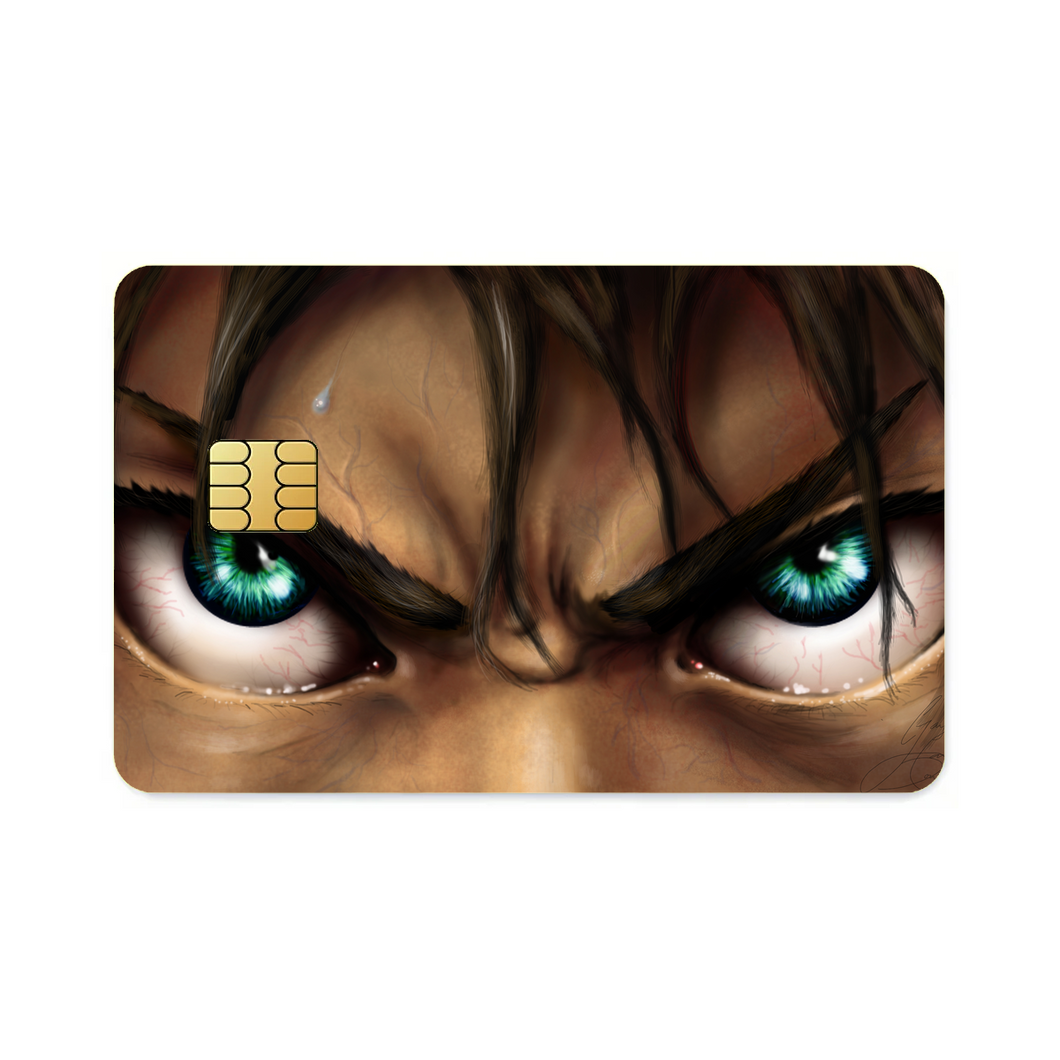 Eren Yeager's eyes  Credit Card Skins (4-in-1 Pack)