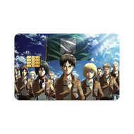 Eren yeager With Team  Credit Card Skins (4-in-1 Pack)