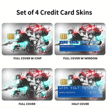 Load image into Gallery viewer, Erina and Soma (Shokugeki no Soma)  Credit Card Skins (4-in-1 Pack)
