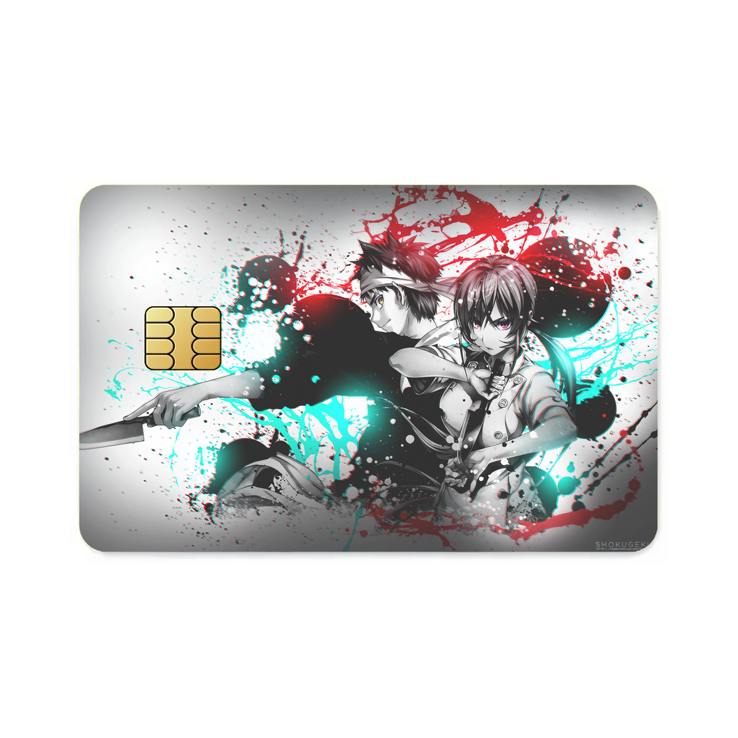 Erina and Soma (Shokugeki no Soma)  Credit Card Skins (4-in-1 Pack)