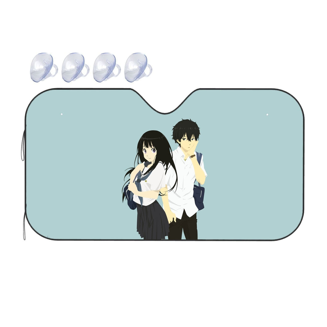 Eru Chitanda  And  Hōtarō Oreki Full Body  Car Sunshade