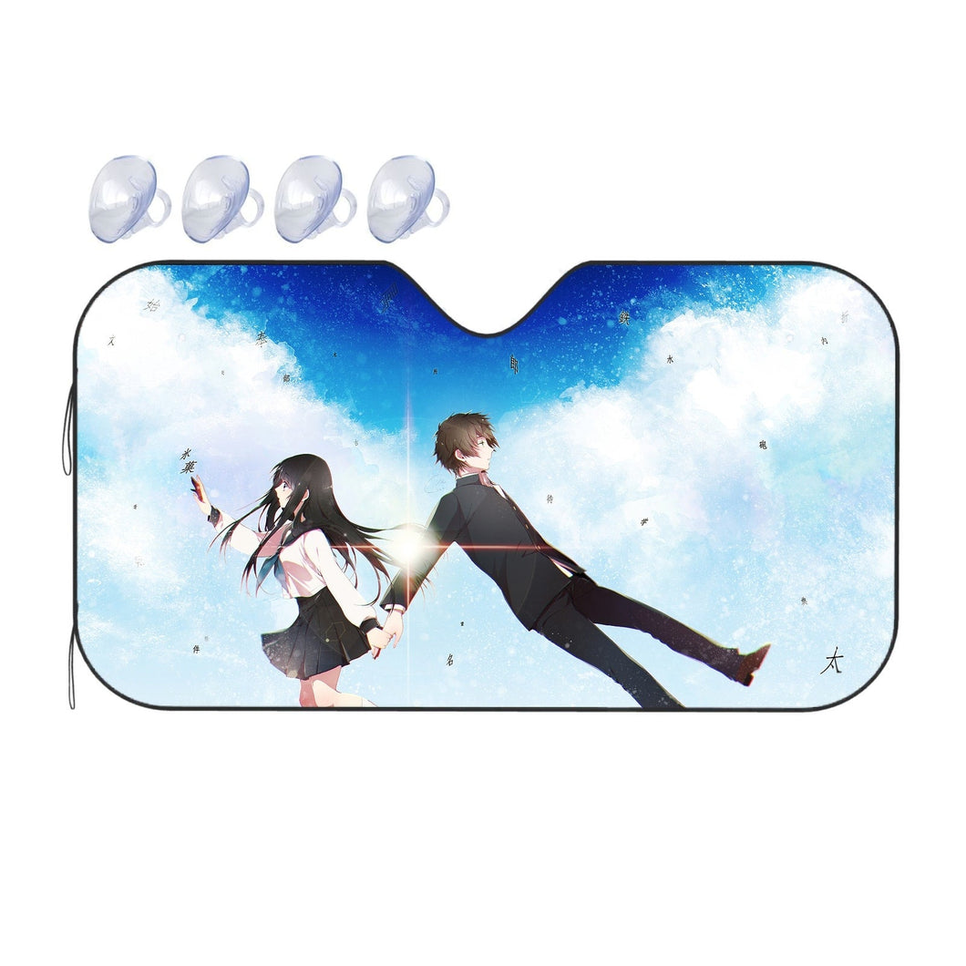 Eru Chitanda  And  Hōtarō Oreki Full Body  Car Sunshade