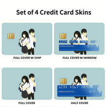 Load image into Gallery viewer, Eru Chitanda  And  Hōtarō Oreki Full Body  Credit Card Skins (4-in-1 Pack)
