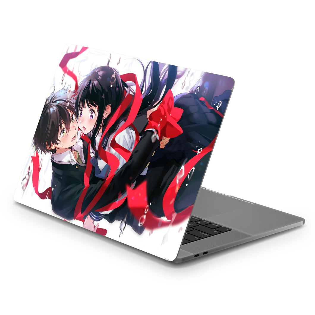 Eru Chitanda  And  Hōtarō Oreki Hugging  Macbook Skin