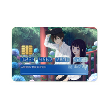 Load image into Gallery viewer, Eru Chitanda  And  Hōtarō Oreki in the rain  Credit Card Skins (4-in-1 Pack)

