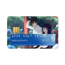 Load image into Gallery viewer, Eru Chitanda  And  Hōtarō Oreki in the rain  Credit Card Skins (4-in-1 Pack)
