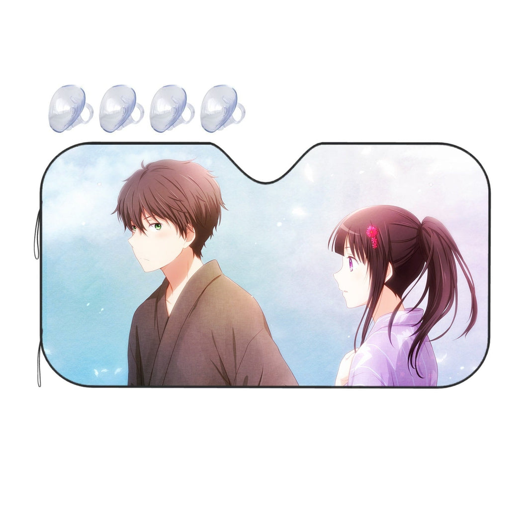 Eru Chitanda  And  Hōtarō Oreki Kimono  Car Sunshade