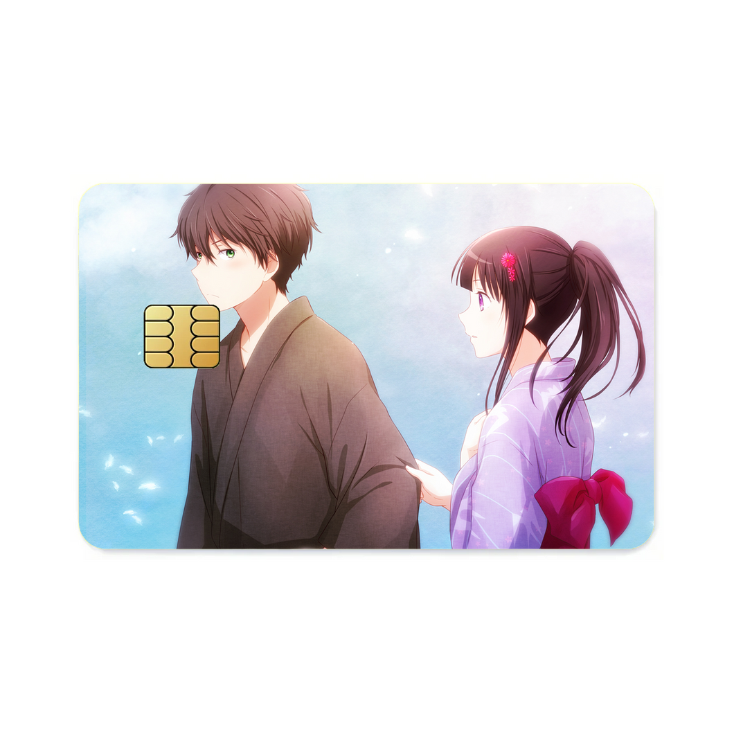 Eru Chitanda  And  Hōtarō Oreki Kimono  Credit Card Skins (4-in-1 Pack)