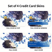 Load image into Gallery viewer, Eru Chitanda  And  Hōtarō Oreki Looking at each other  Credit Card Skins (4-in-1 Pack)
