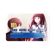 Load image into Gallery viewer, Eru Chitanda  And  Hōtarō Oreki Looking each other  Credit Card Skins (4-in-1 Pack)
