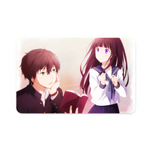 Load image into Gallery viewer, Eru Chitanda  And  Hōtarō Oreki Looking each other  Credit Card Skins (4-in-1 Pack)
