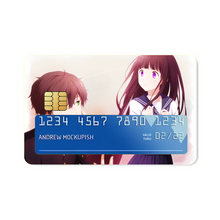 Load image into Gallery viewer, Eru Chitanda  And  Hōtarō Oreki Looking each other  Credit Card Skins (4-in-1 Pack)
