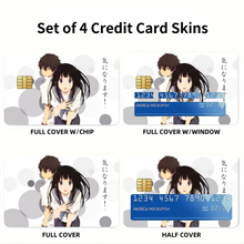 Load image into Gallery viewer, Eru Chitanda  And  Hōtarō Oreki Together  Credit Card Skins (4-in-1 Pack)
