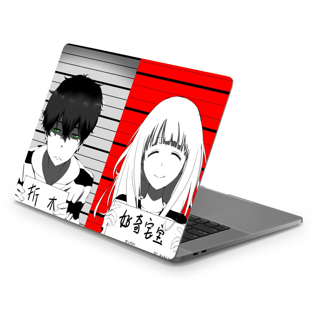 Eru Chitanda  And  Hōtarō Oreki Wanted  Macbook Skin