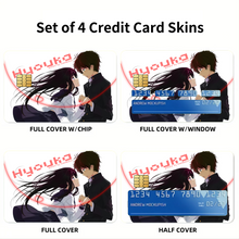 Load image into Gallery viewer, Eru Chitanda  And Hōtarō Orekiholding hands together  Credit Card Skins (4-in-1 Pack)
