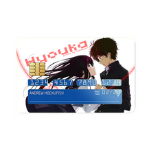 Load image into Gallery viewer, Eru Chitanda  And Hōtarō Orekiholding hands together  Credit Card Skins (4-in-1 Pack)

