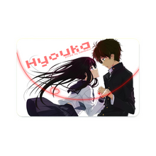 Load image into Gallery viewer, Eru Chitanda  And Hōtarō Orekiholding hands together  Credit Card Skins (4-in-1 Pack)
