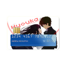 Load image into Gallery viewer, Eru Chitanda  And Hōtarō Orekiholding hands together  Credit Card Skins (4-in-1 Pack)
