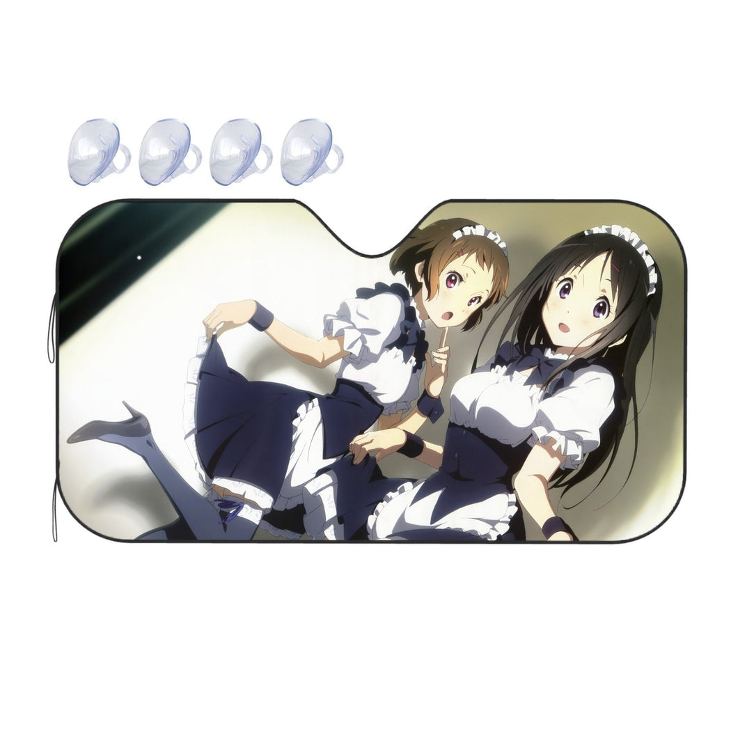 Eru Chitanda And Mayaka Ibara Maid Dress  Car Sunshade