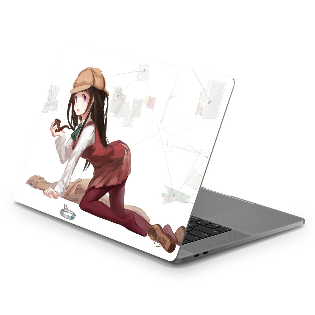 Eru Chitanda  as Detective  Macbook Skin