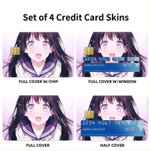 Load image into Gallery viewer, Eru Chitanda Glowing eyes  Credit Card Skins (4-in-1 Pack)

