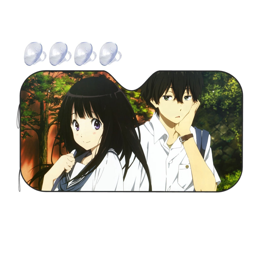 Eru Chitanda  Hōtarō Oreki Faces  Car Sunshade