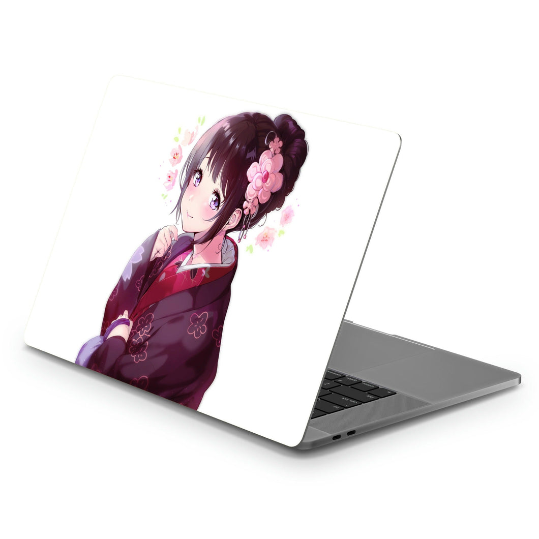 Eru Chitanda  In Kimono  Macbook Skin