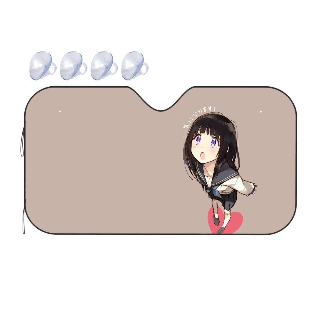 Eru Chitanda  Looking up  Car Sunshade