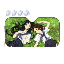 Load image into Gallery viewer, Eru Chitanda  Mayaka Ibara in the garden  Car Sunshade
