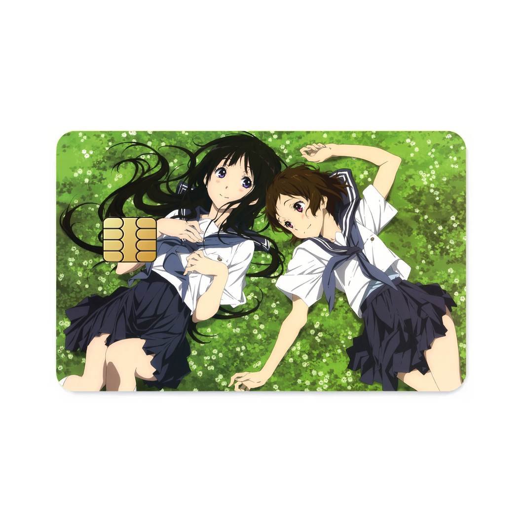 Eru Chitanda  Mayaka Ibara in the garden  Credit Card Skins (4-in-1 Pack)