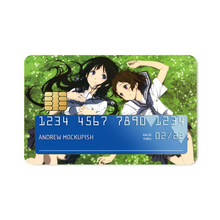 Load image into Gallery viewer, Eru Chitanda  Mayaka Ibara in the garden  Credit Card Skins (4-in-1 Pack)
