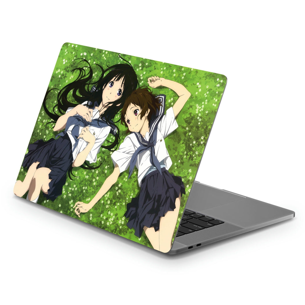 Eru Chitanda  Mayaka Ibara in the garden  Macbook Skin
