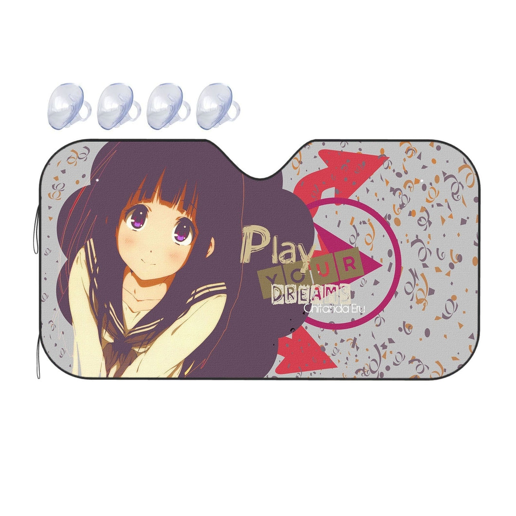 Eru Chitanda - Play your dream  Car Sunshade