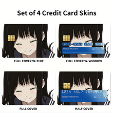 Load image into Gallery viewer, Eru Chitanda Smiling face  Credit Card Skins (4-in-1 Pack)
