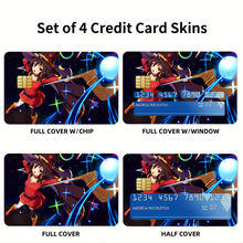 Load image into Gallery viewer, EXPLOSION!!! Megumi-chan  Credit Card Skins (4-in-1 Pack)

