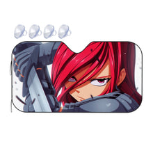 Load image into Gallery viewer, Fairy Tail Erza Scarlet  Car Sunshade
