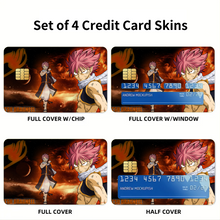 Load image into Gallery viewer, Fairy Tail Natsu Dragneel  Credit Card Skins (4-in-1 Pack)
