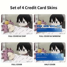 Load image into Gallery viewer, Fairy Tail Natsu Dragneel  Credit Card Skins (4-in-1 Pack)
