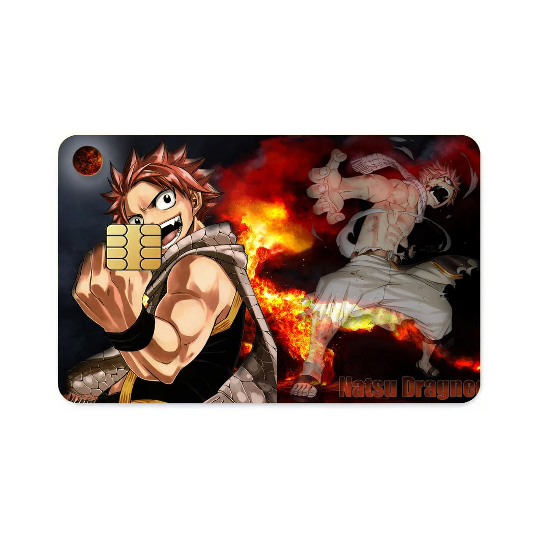 Fairy Tail Natsu Dragneel  Credit Card Skins (4-in-1 Pack)