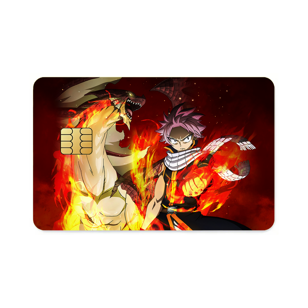 Fairy Tail Natsu Dragneel  Credit Card Skins (4-in-1 Pack)