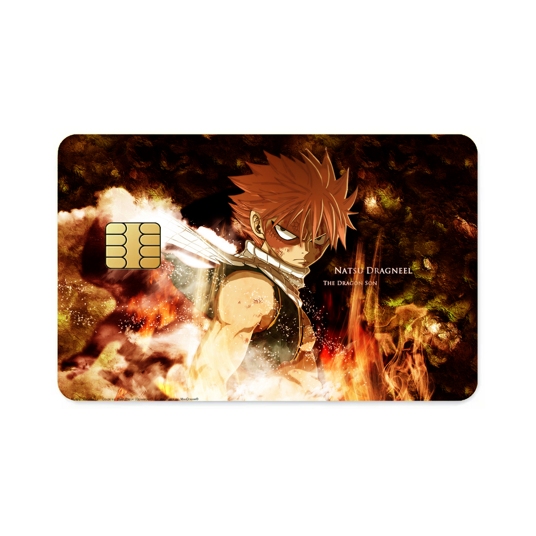 Fairy Tail Natsu Dragneel  Credit Card Skins (4-in-1 Pack)