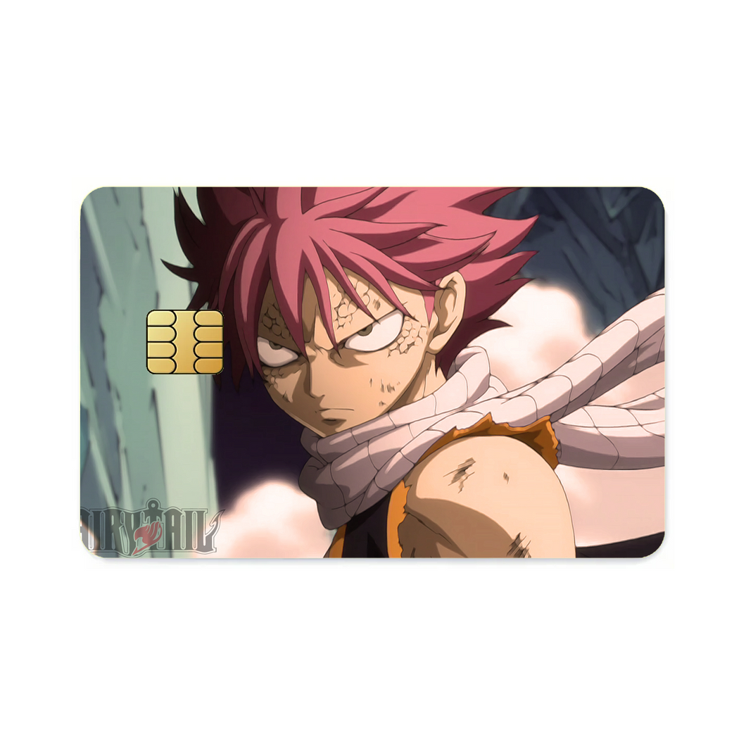 Fairy Tail Natsu Dragneel  Credit Card Skins (4-in-1 Pack)