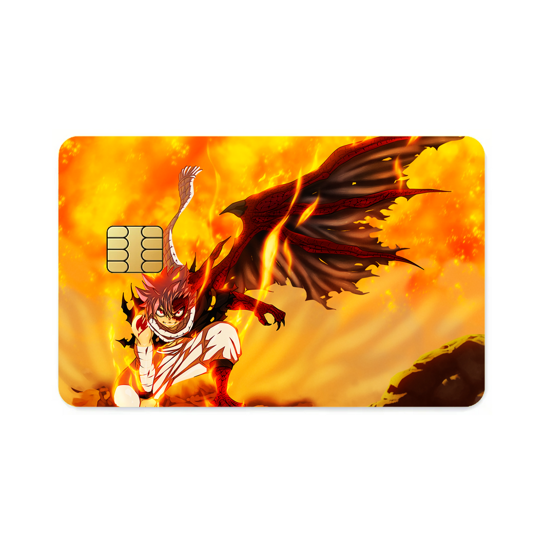 Fairy Tail Natsu Dragneel  Credit Card Skins (4-in-1 Pack)